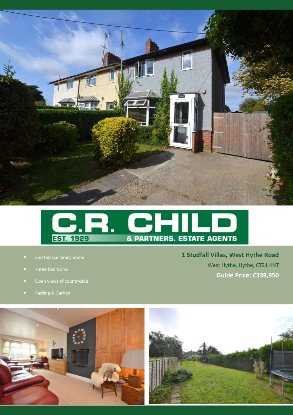 1 Studfall Villas, West Hythe Road Guide Price