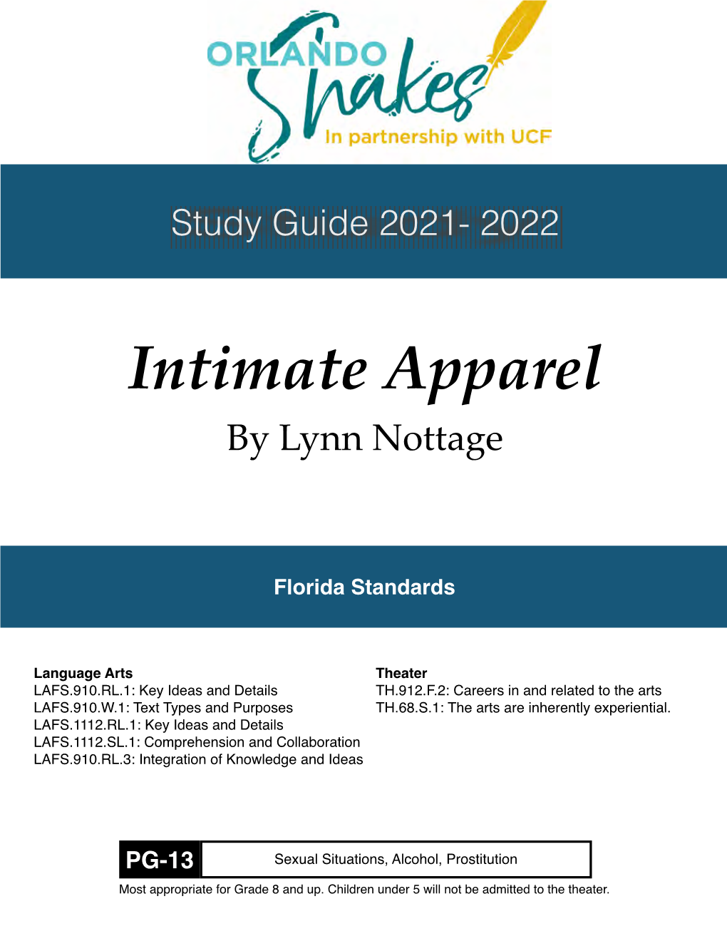 Intimate Apparel Study Guide