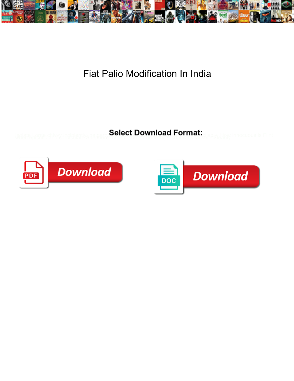 Fiat Palio Modification in India
