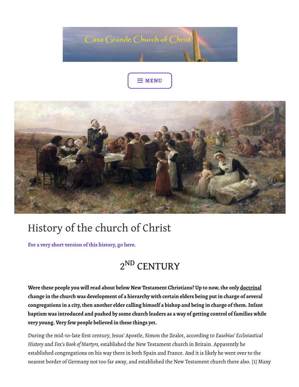 History of the Church of Christ