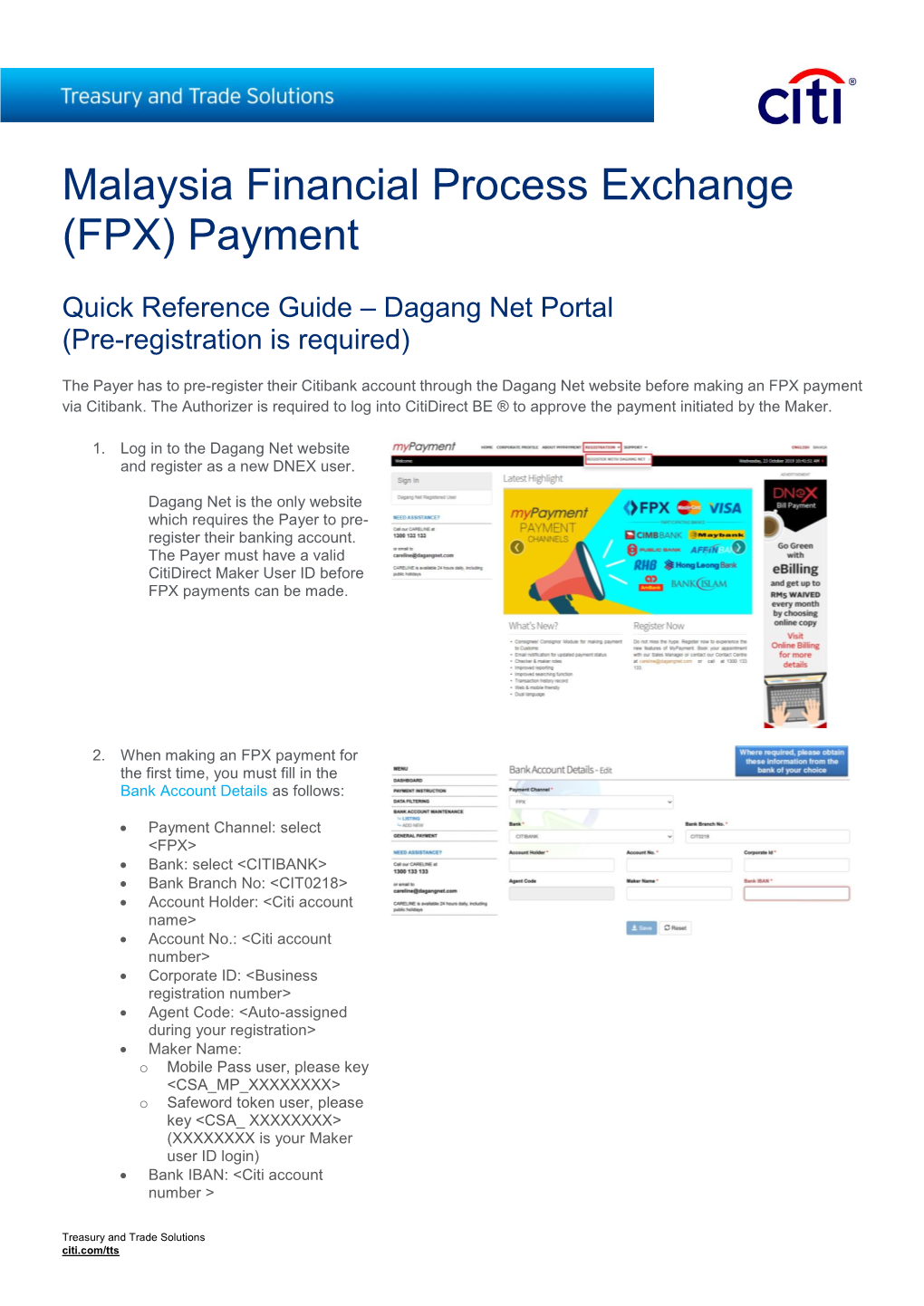 Malaysia Financial Process Exchange (FPX) Payment