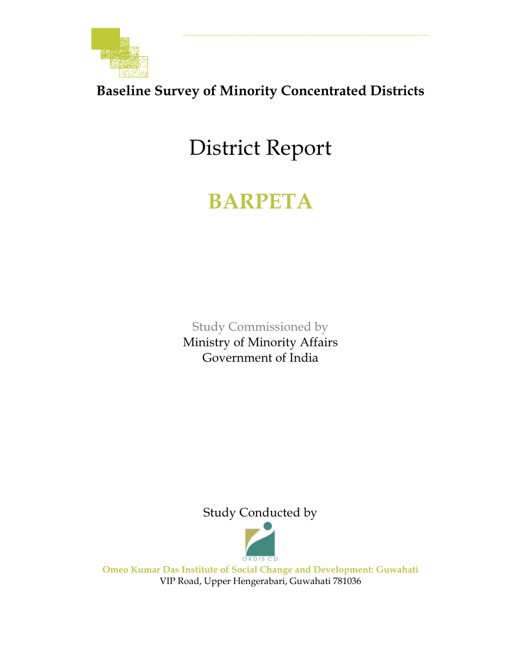 District Report BARPETA