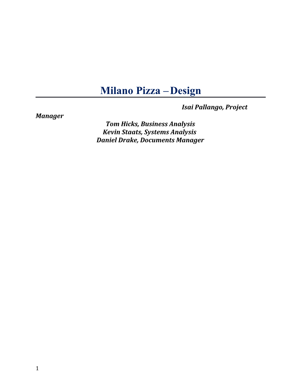 Milano Pizza Design