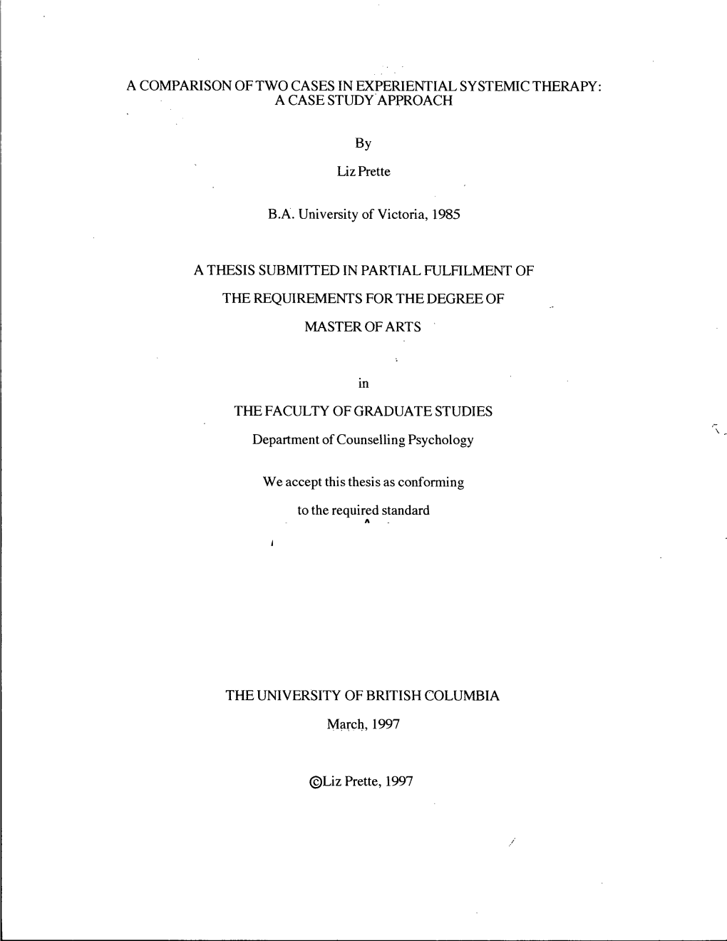 A Comparison of Two Cases in Experiential Systemic Therapy: a Case Study Approach