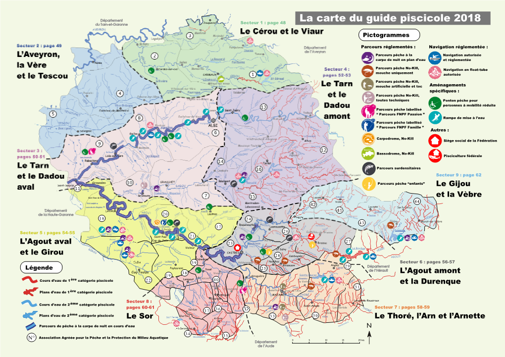 La Carte Du Guide Piscicole 2018