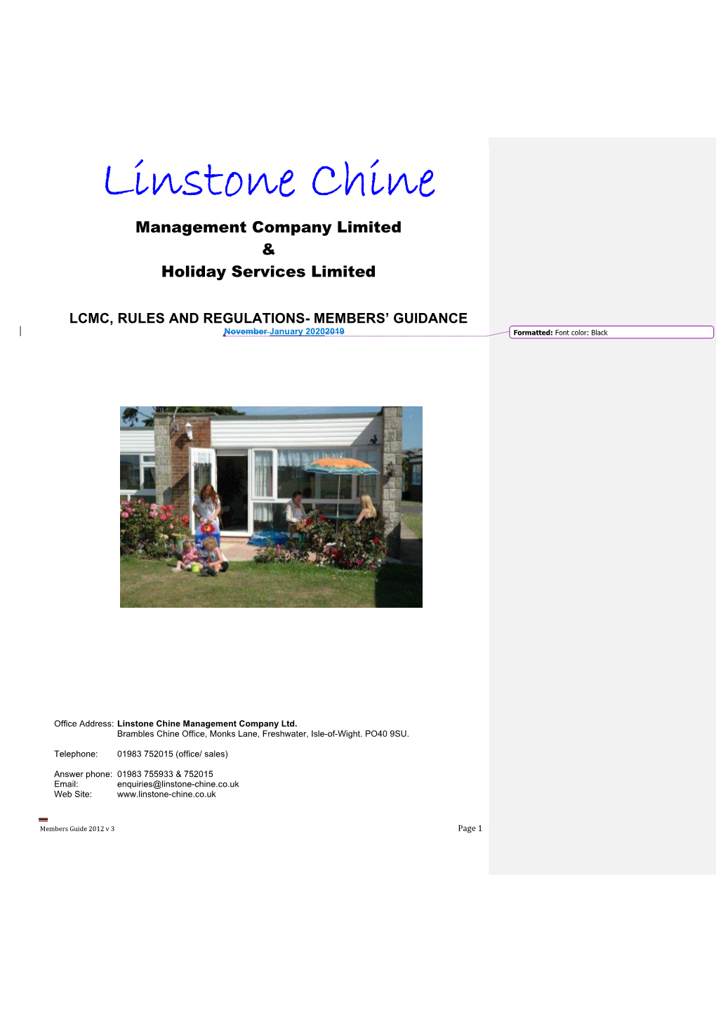 Linstone Chine Management Company Limited & Holiday Services Limited