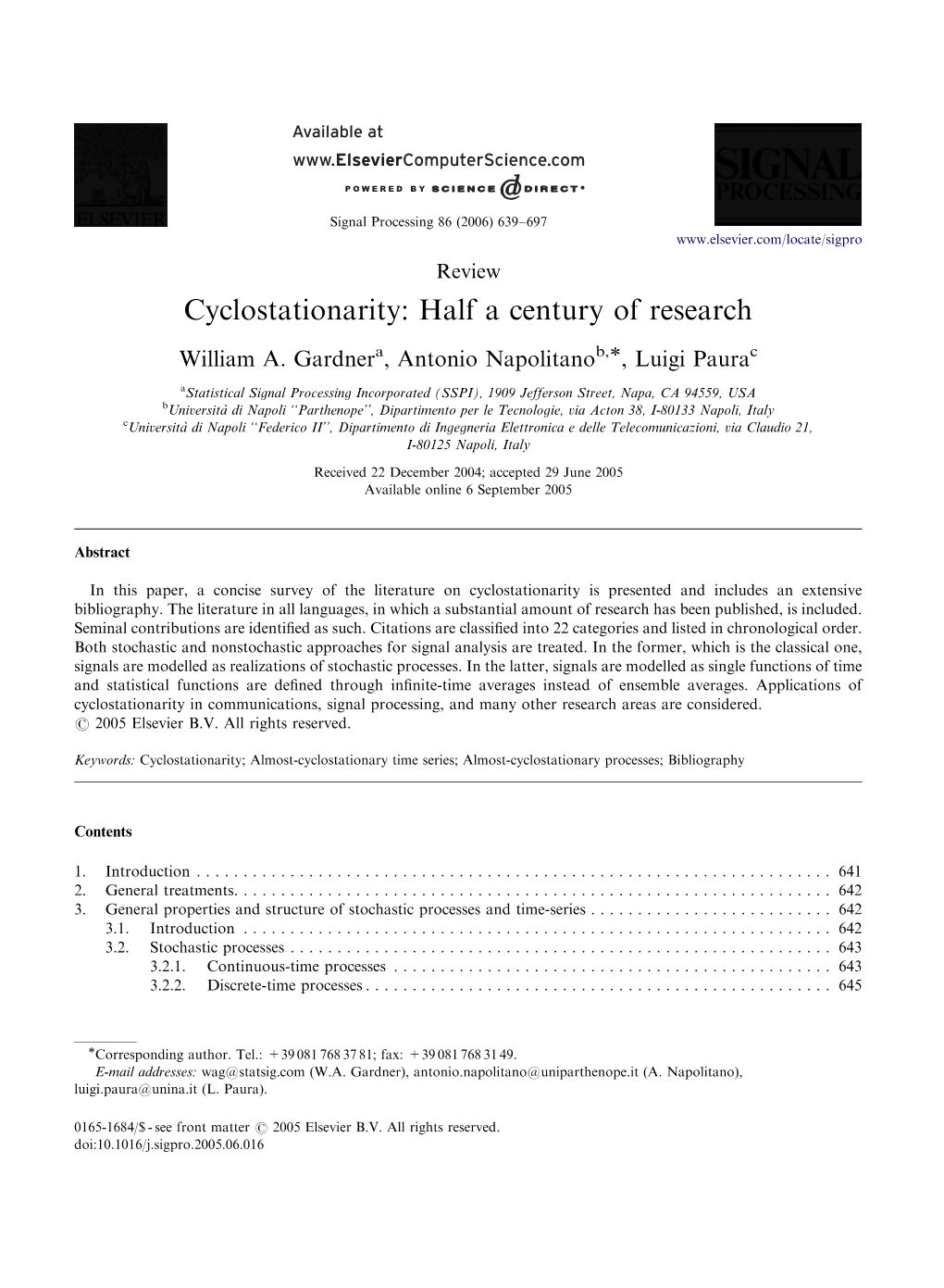 Cyclostationarity: Half a Century of Research