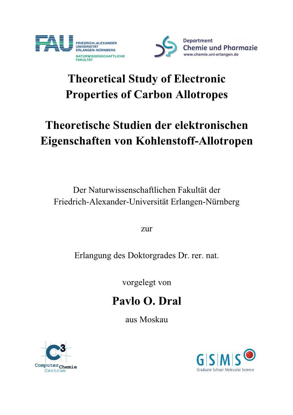 Theoretical Study of Electronic Properties of Carbon Allotropes