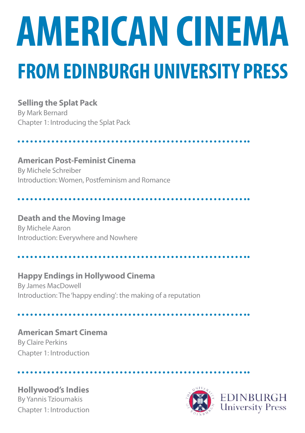 American Cinema from Edinburgh University Press