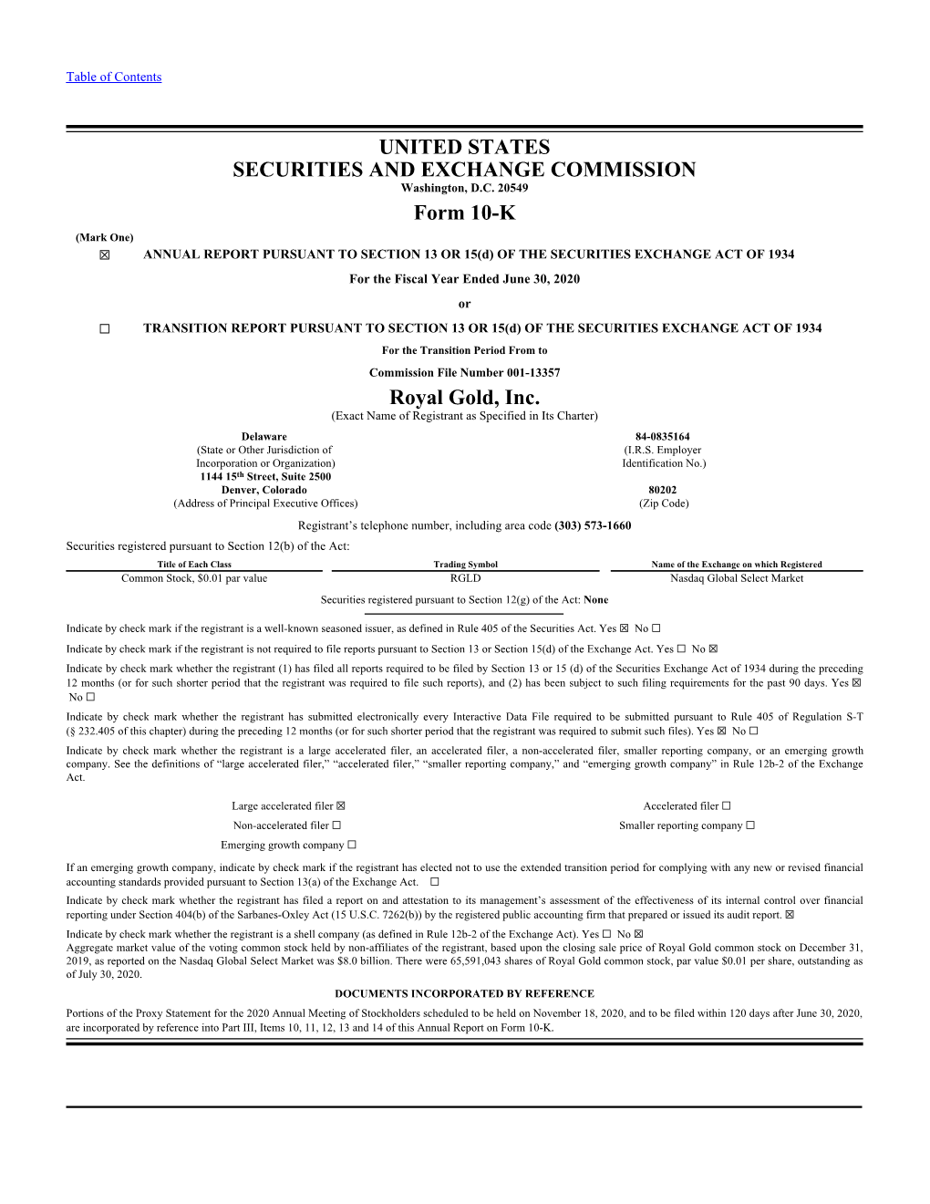 UNITED STATES SECURITIES and EXCHANGE COMMISSION Form