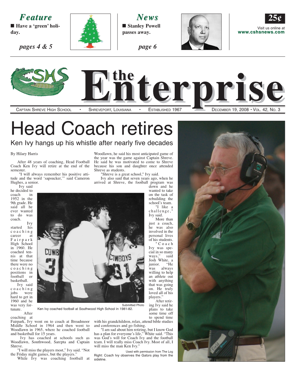 Head Coach Retires Ken Ivy Hangs up His Whistle After Nearly Five Decades