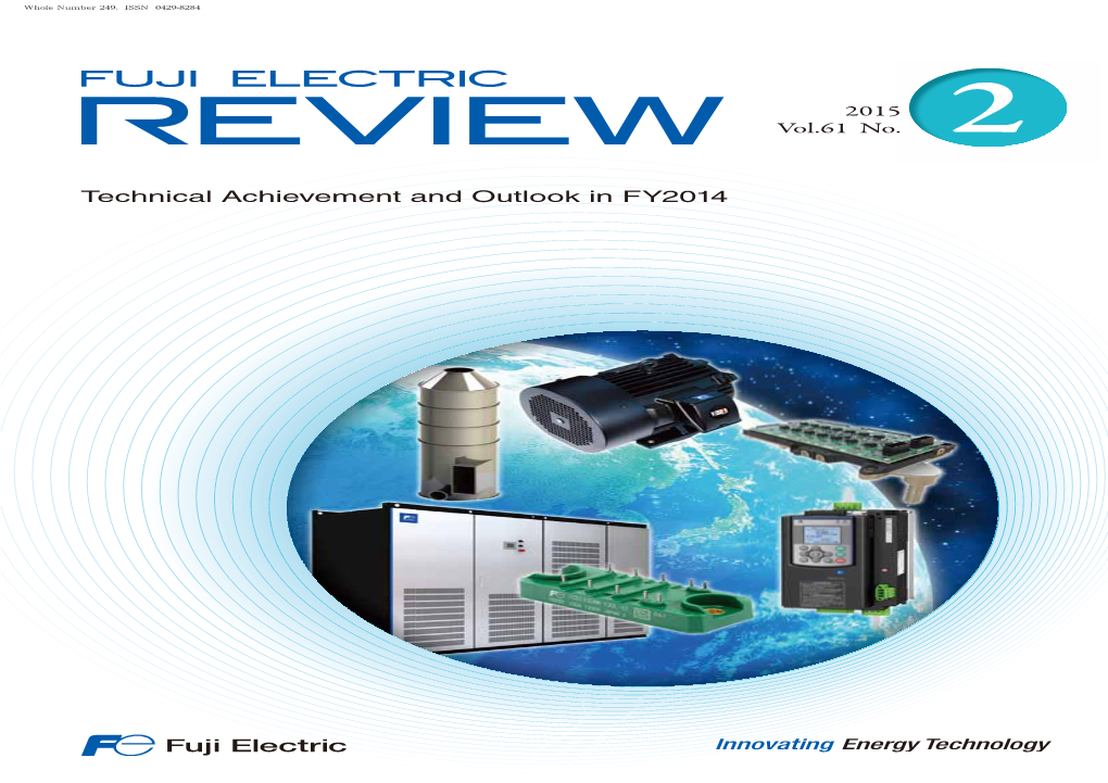 FUJI ELECTRIC REVIEW Vol.61-No.2 ,2015