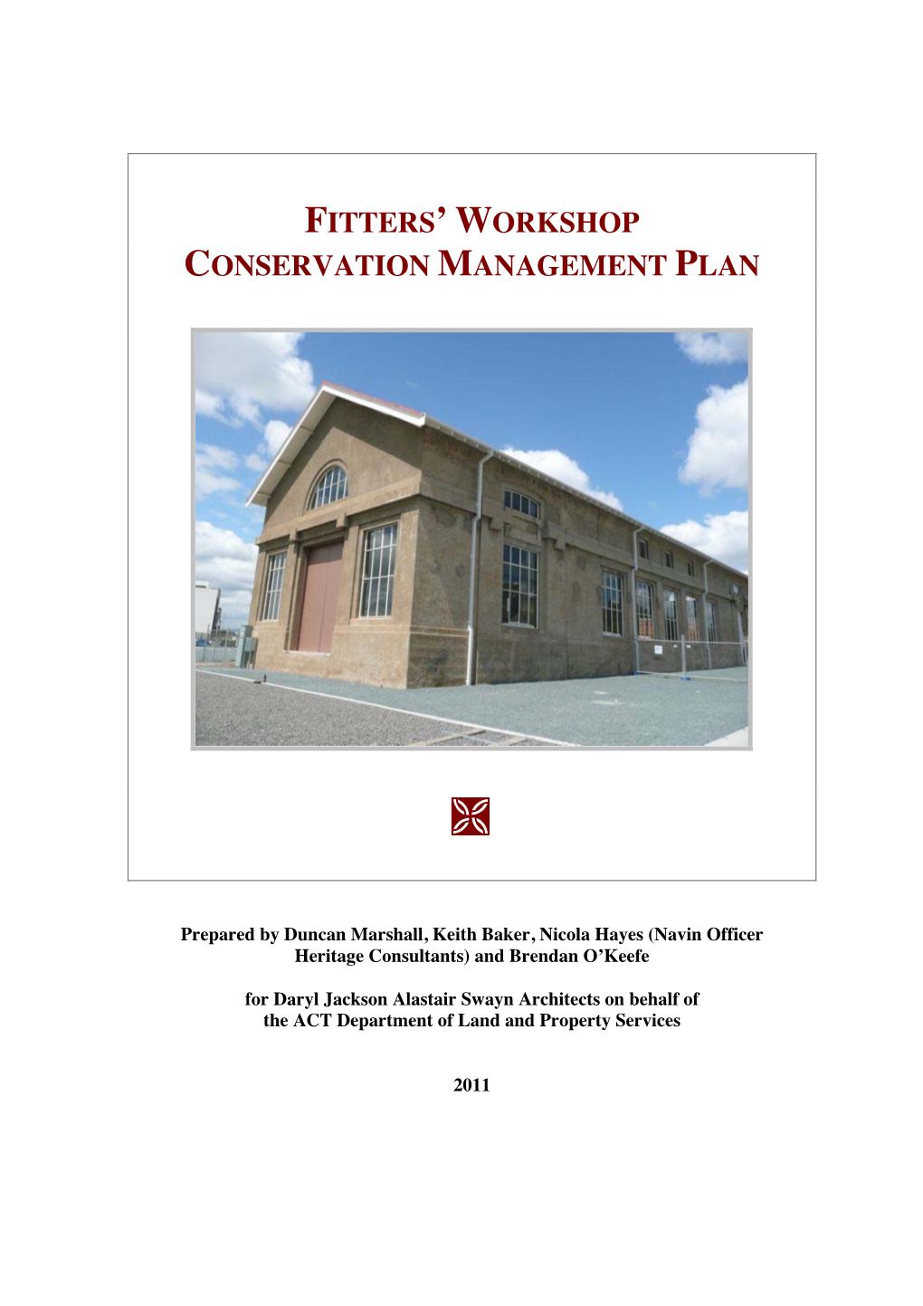 Fitters' Workshop Conservation Management Plan Ш