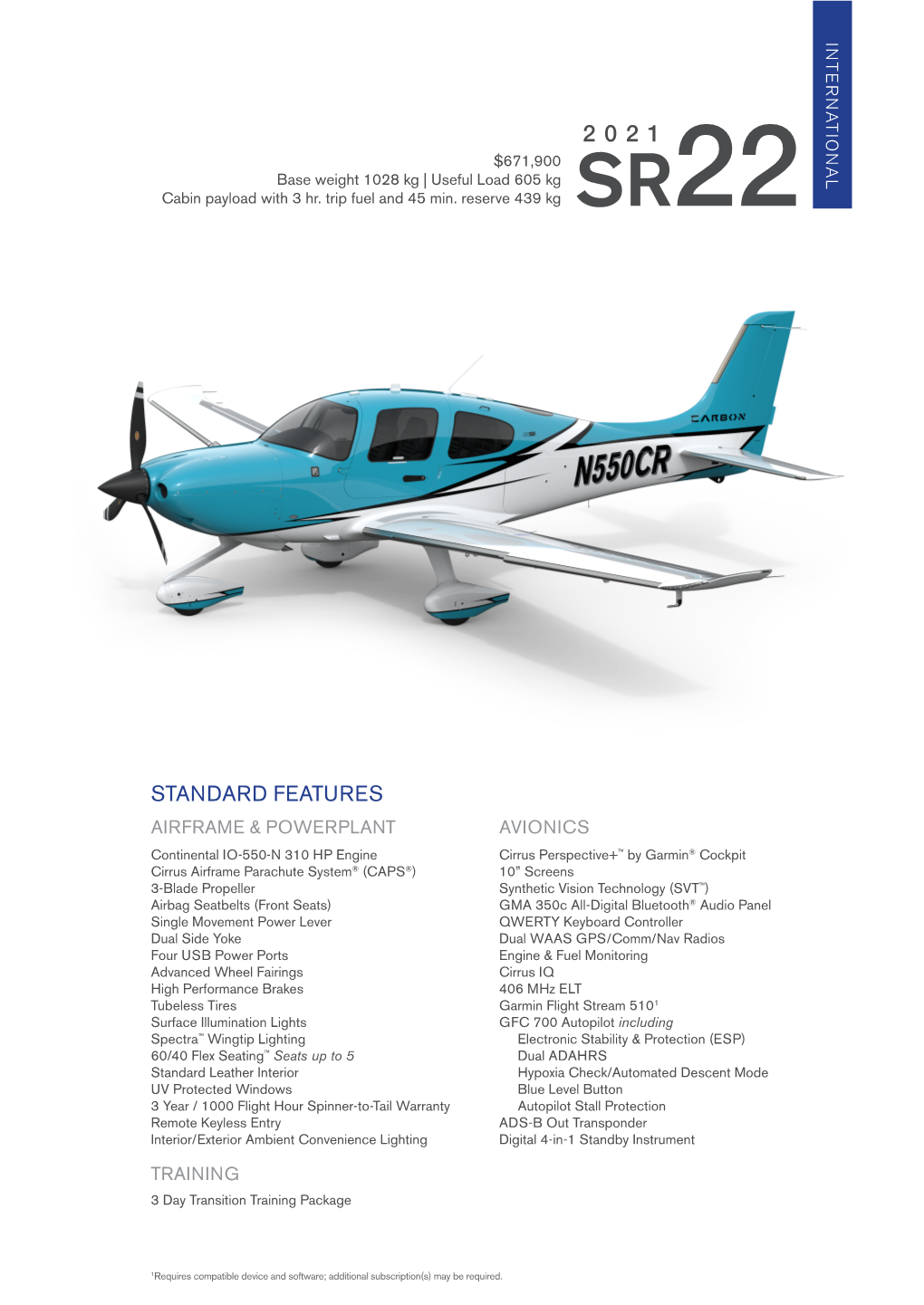 2021-SR22 International-Pricesheet-V2.Indd