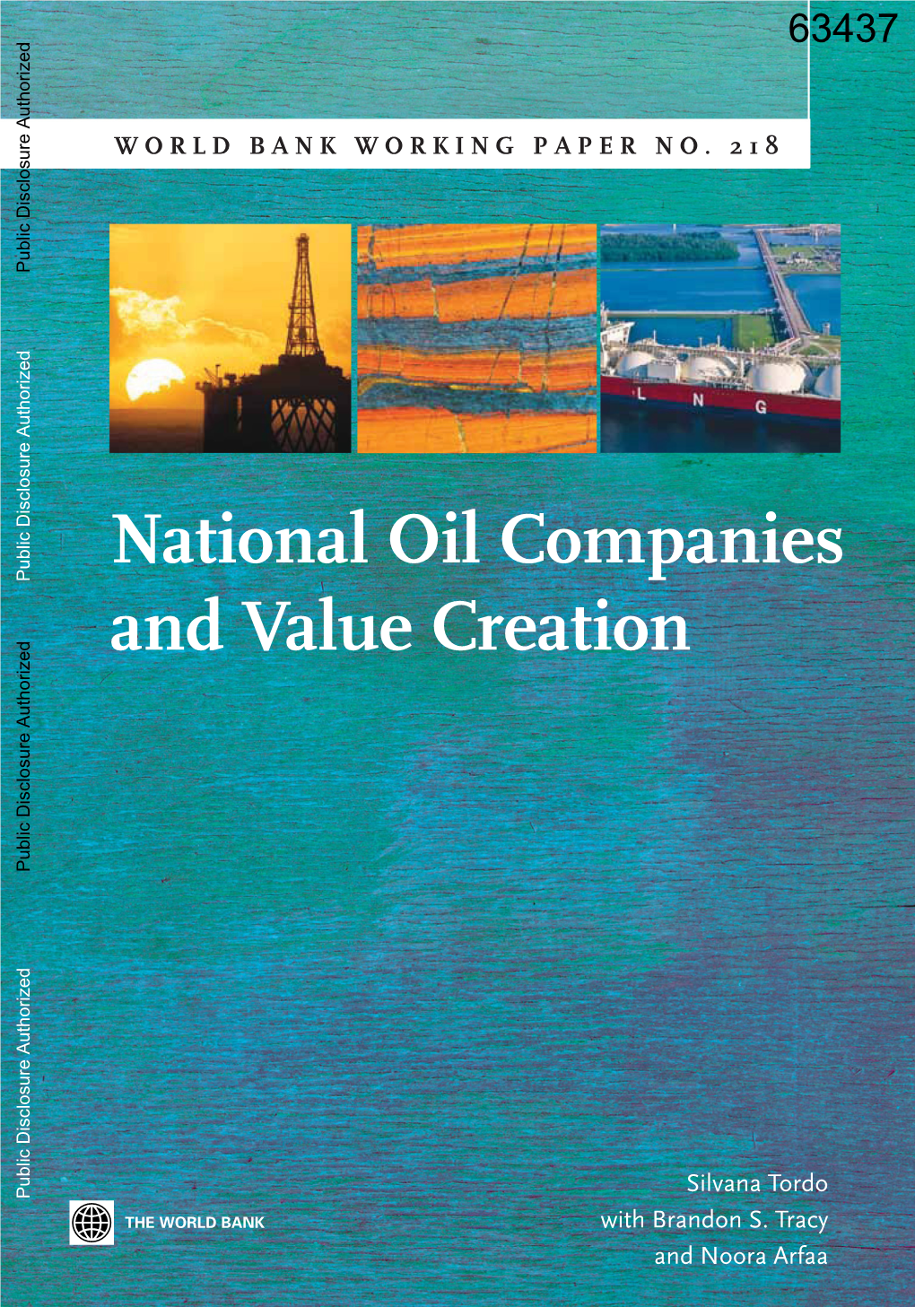 National Oil Companies and Value Creation Public Disclosure Authorized