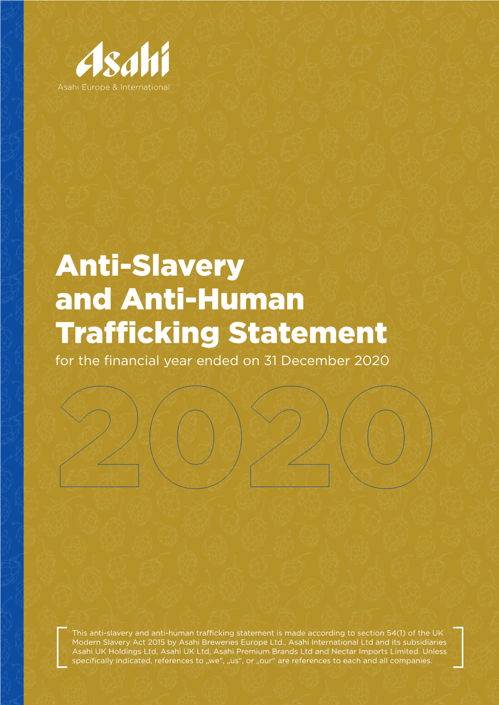 Slavery and Human Trafficking Statement