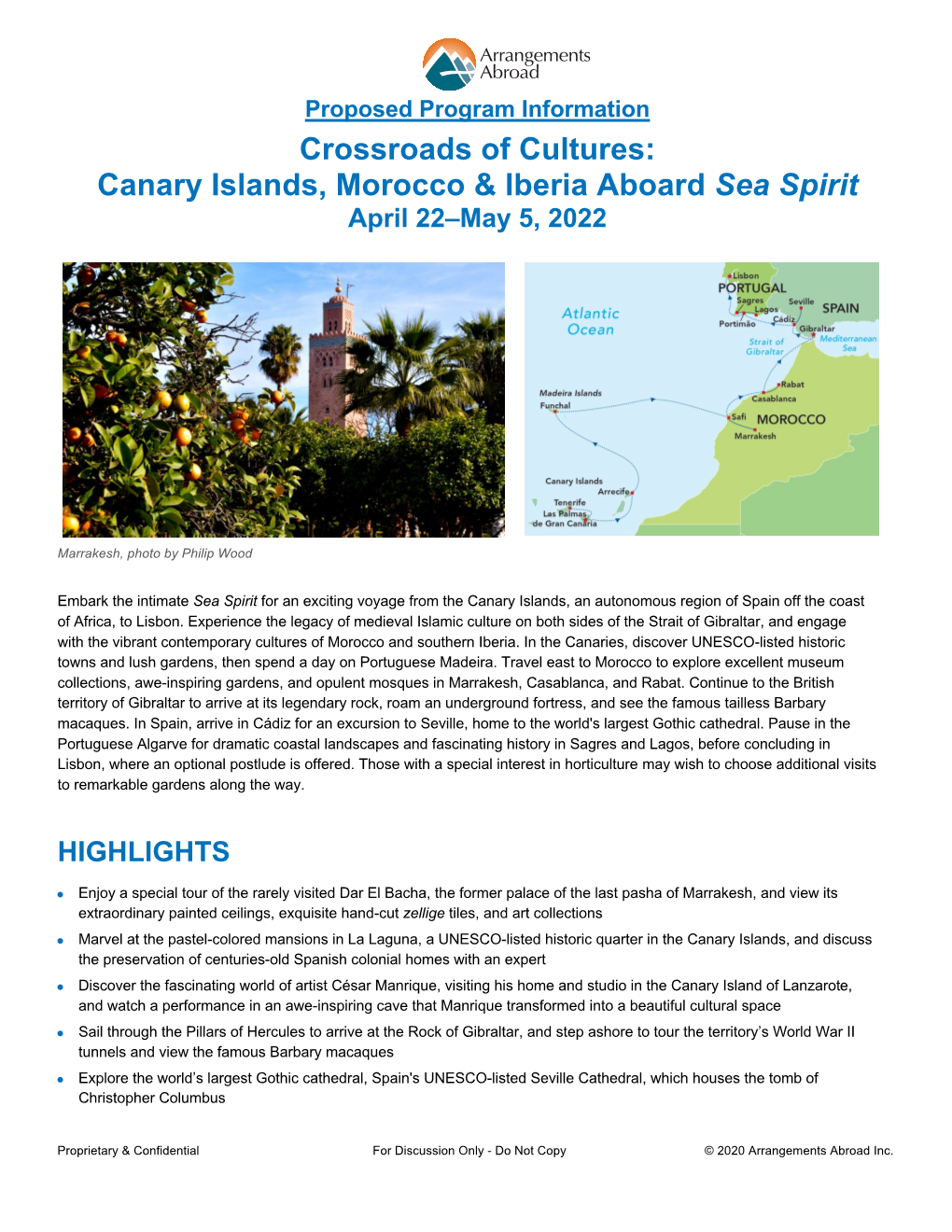 Crossroads of Cultures: Canary Islands, Morocco & Iberia Aboard