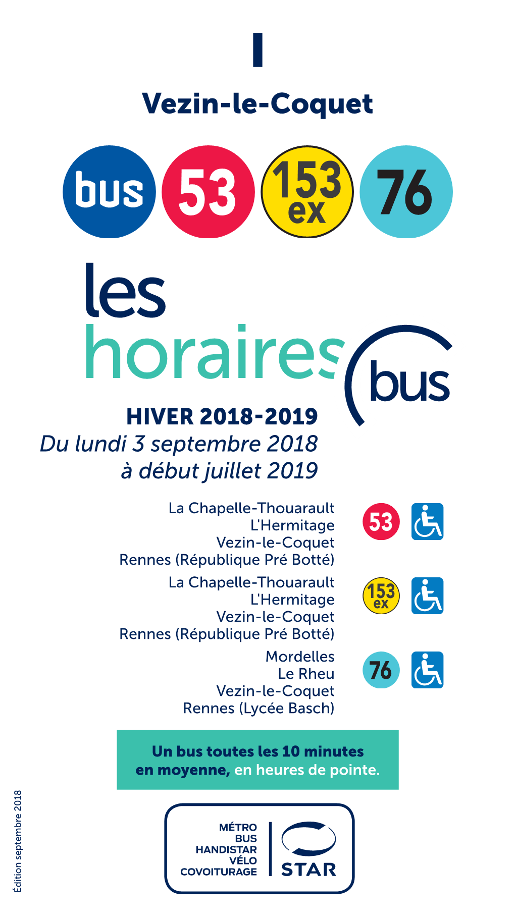 Les Horaires Rennes (Républiquepré Botté) Rennes (Républiquepré Botté) À Débutjuillet2019 HIVER 20182019 En Moyenne, Enheuresdepointe