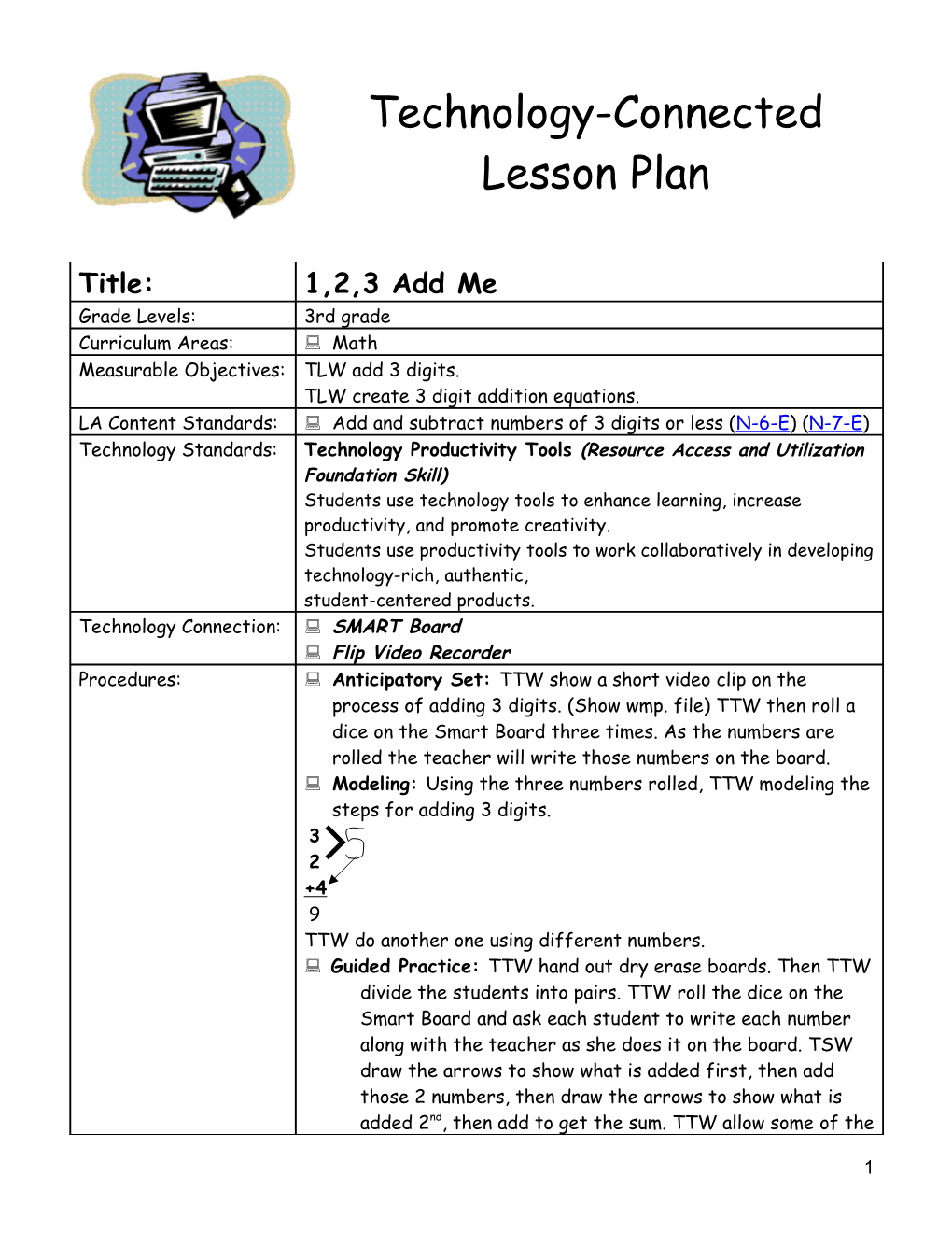 Technology-Connected Lesson Plan s5