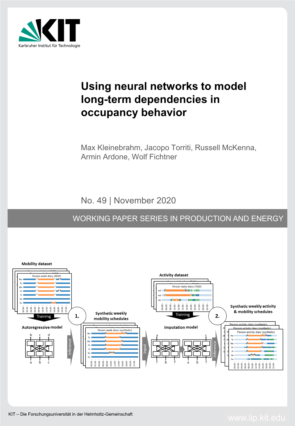 Using Neural Networks to Model Long-Term Dependencies in Occupancy Behavior