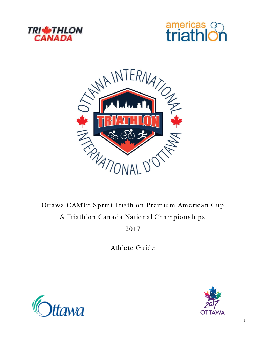Ottawa Camtri Sprint Triathlon Premium American Cup & Triathlon