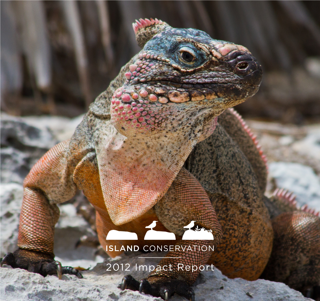 2012 Impact Report Urgent Action: Saving Species Today to Ensure They Have a Tomorrow