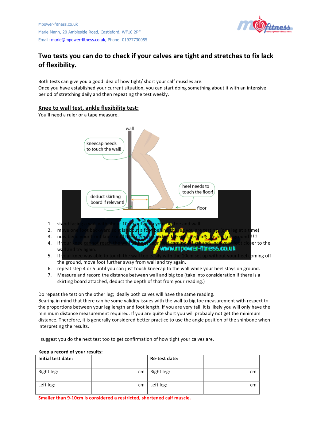 Two Tests You Can Do to Check If Your Calves Are Tight and Stretches to Fix Lack of Flexibility