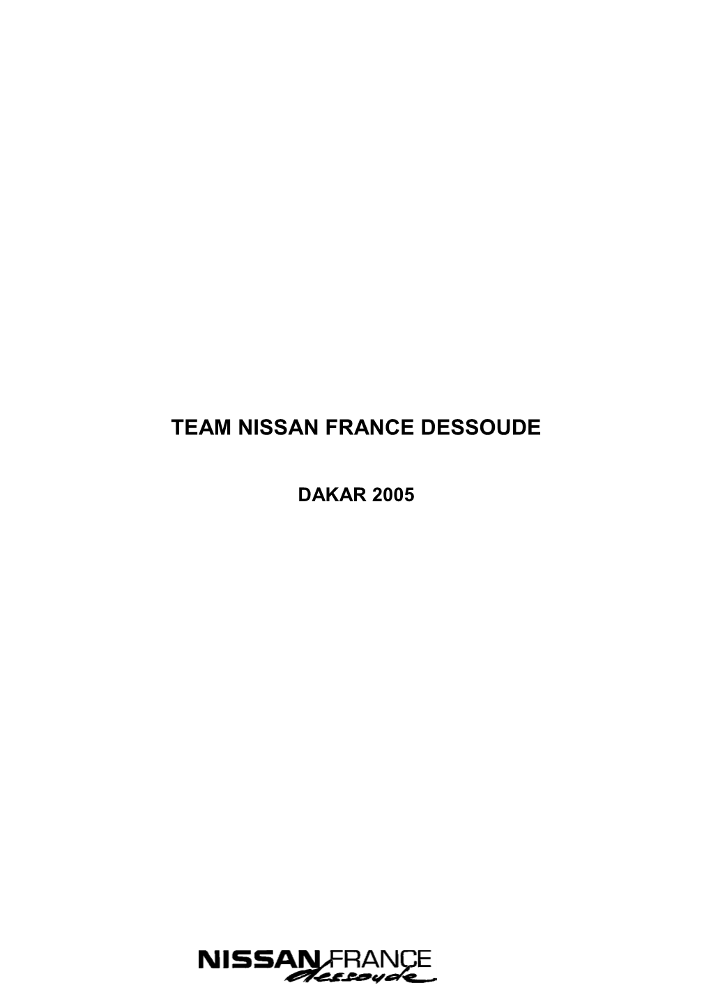 Team Nissan France Dessoude