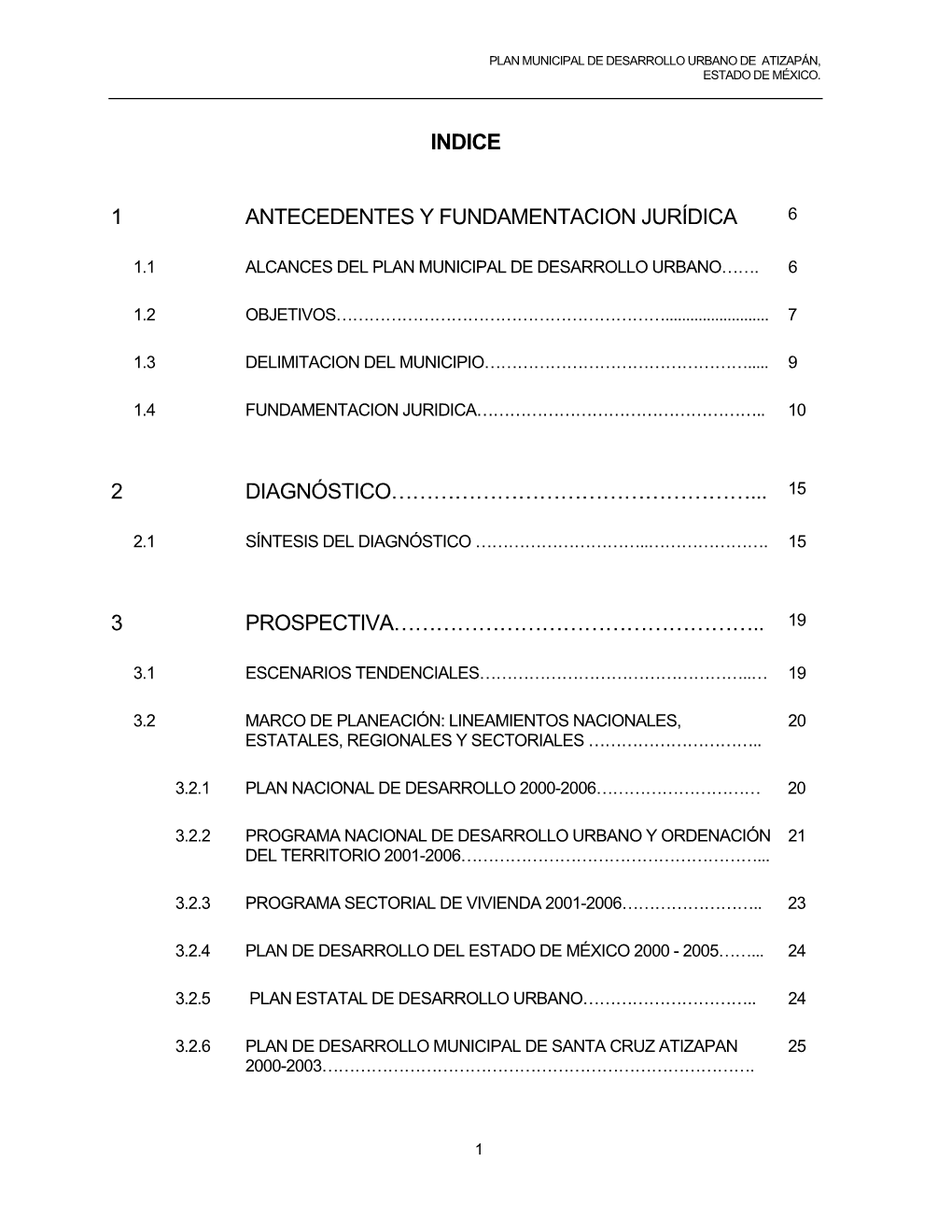 Indice 1 Antecedentes Y Fundamentacion Jurídica