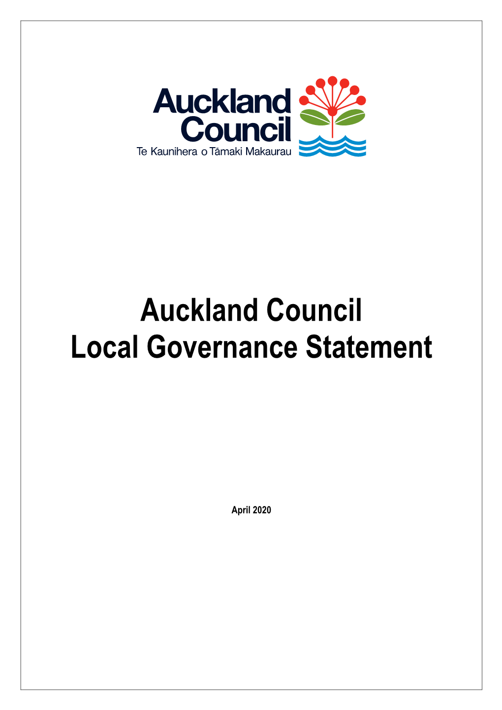 Auckland Council Local Governance Statement