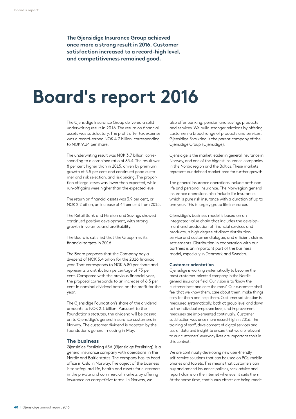 Board's Report 2016