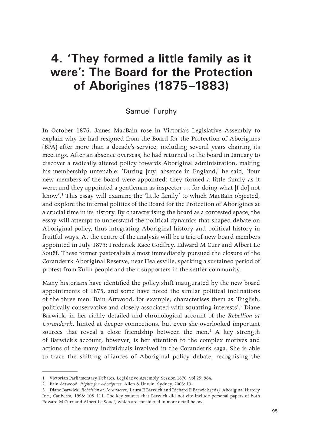 The Board for the Protection of Aborigines (1875–1883)