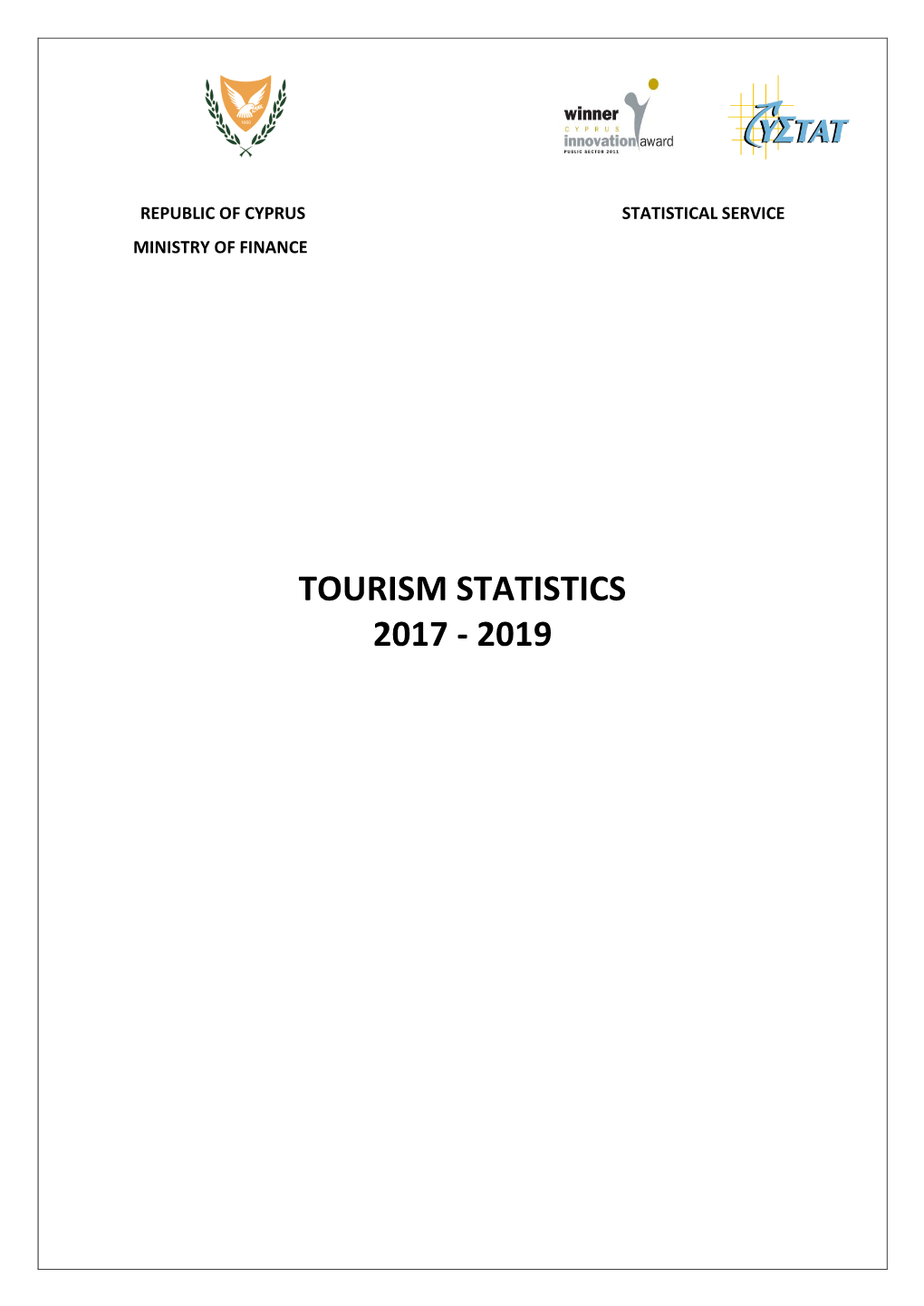Tourism Statistics 2017 - 2019