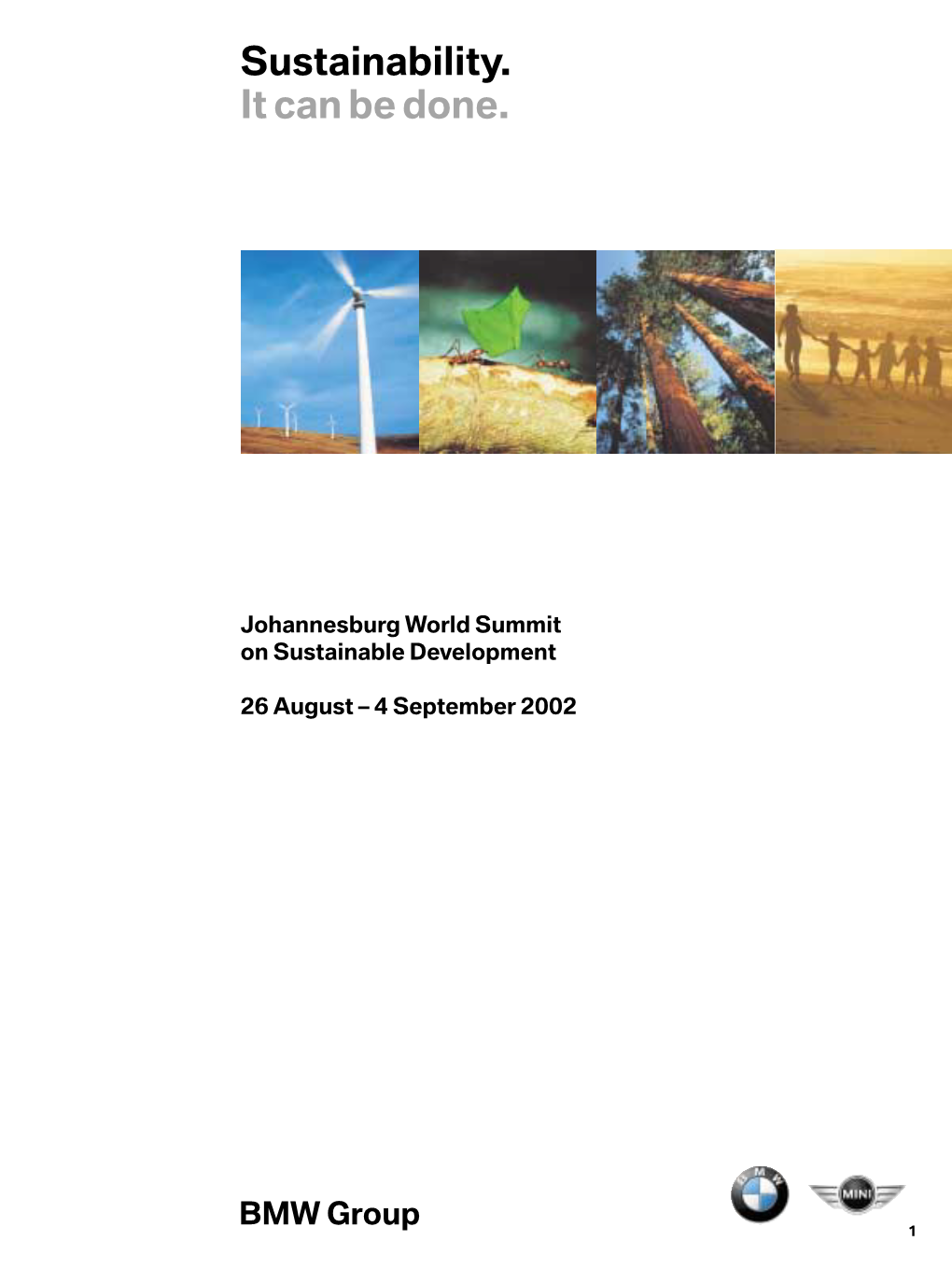 BMW Group Johannesburg Brochure on Sustainable Development