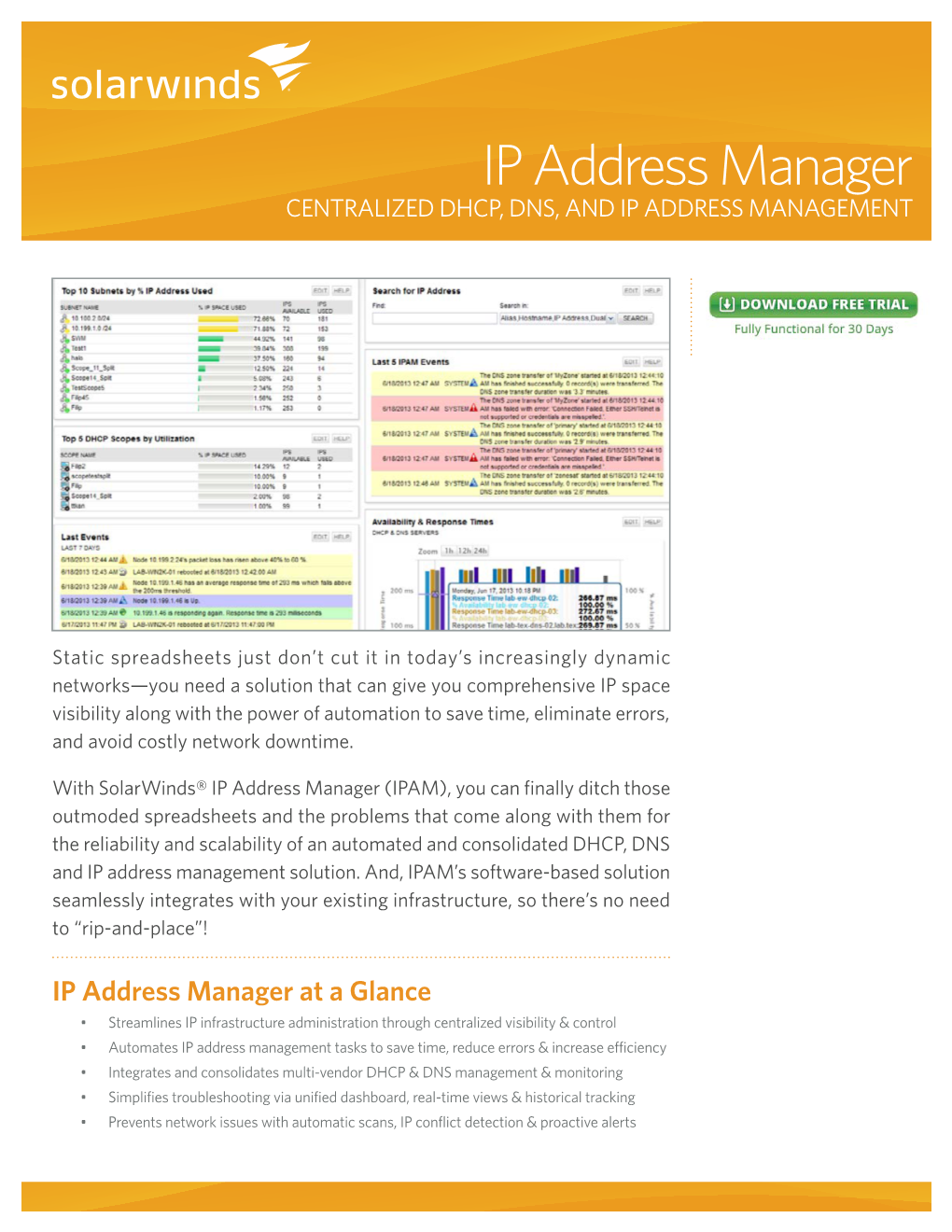 Solarwinds IP Address Manager