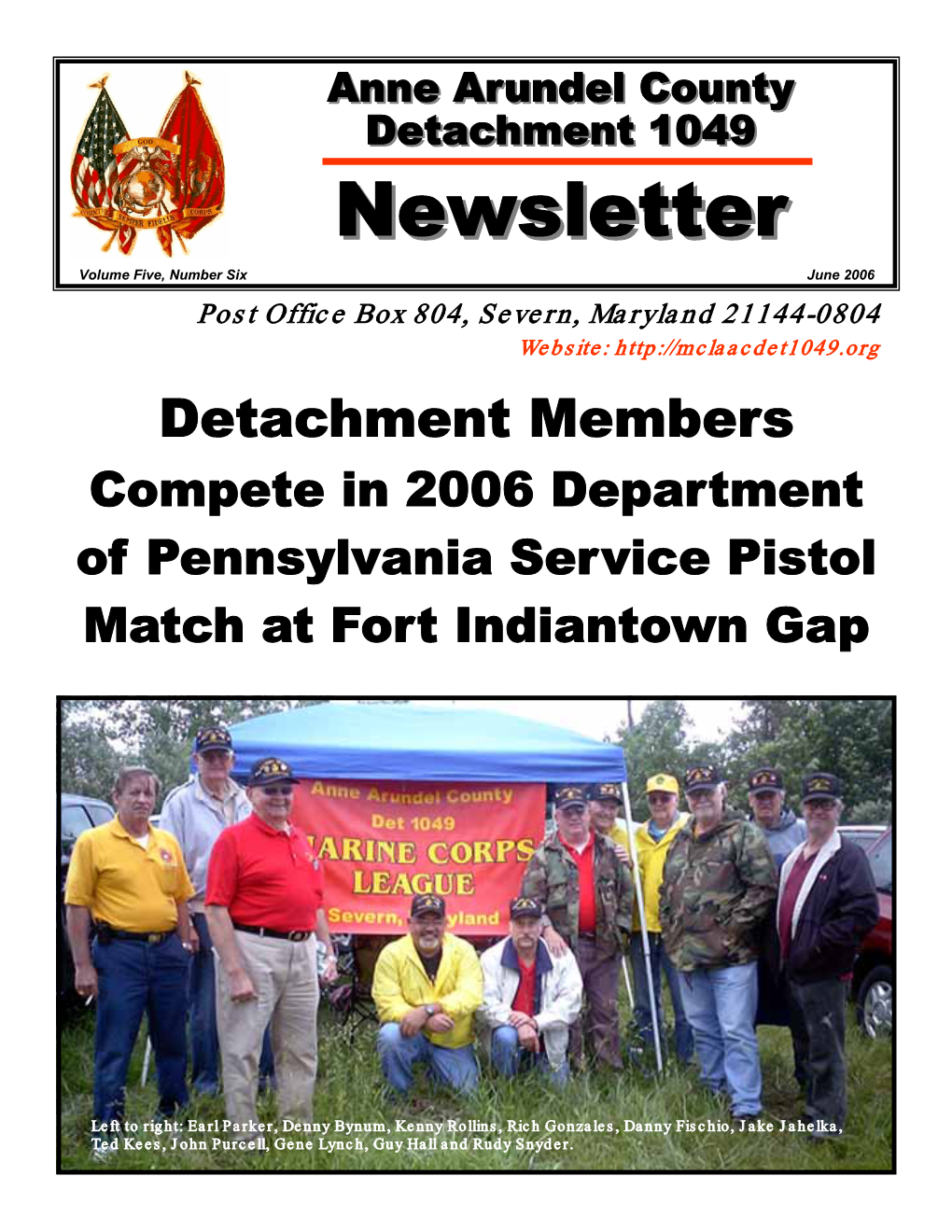 Newsletternewsletter Volume Five, Number Six June 2006