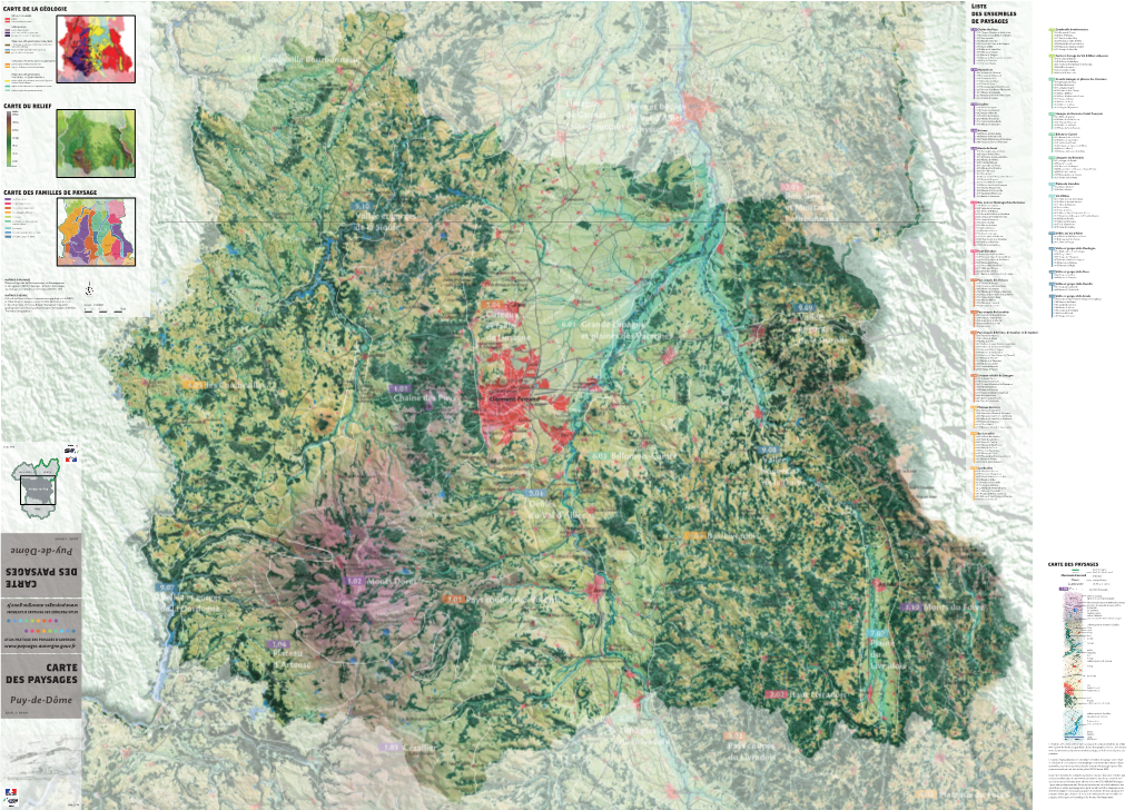 Carte Départementale Du Puy-De-Dôme