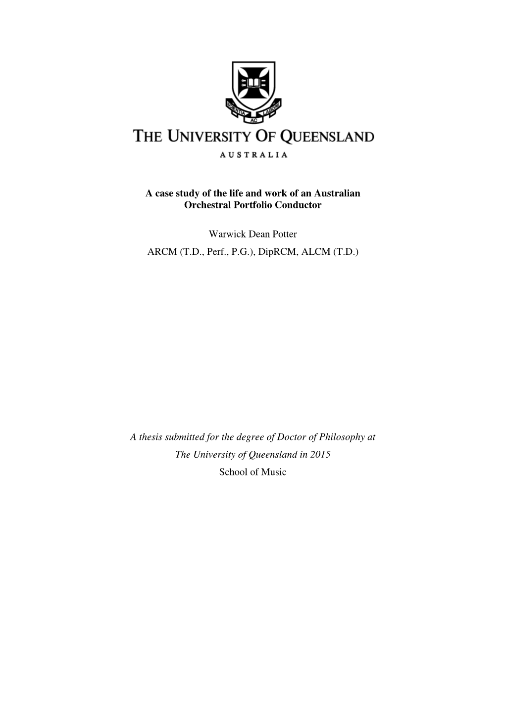 A Case Study of the Life and Work of an Australian Orchestral Portfolio Conductor