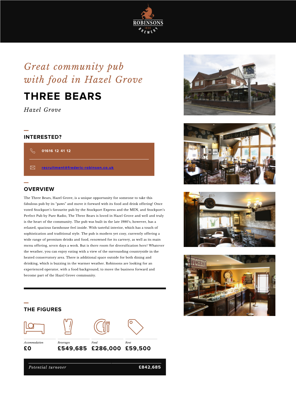 Great Community Pub with Food in Hazel Grove THREE BEARS