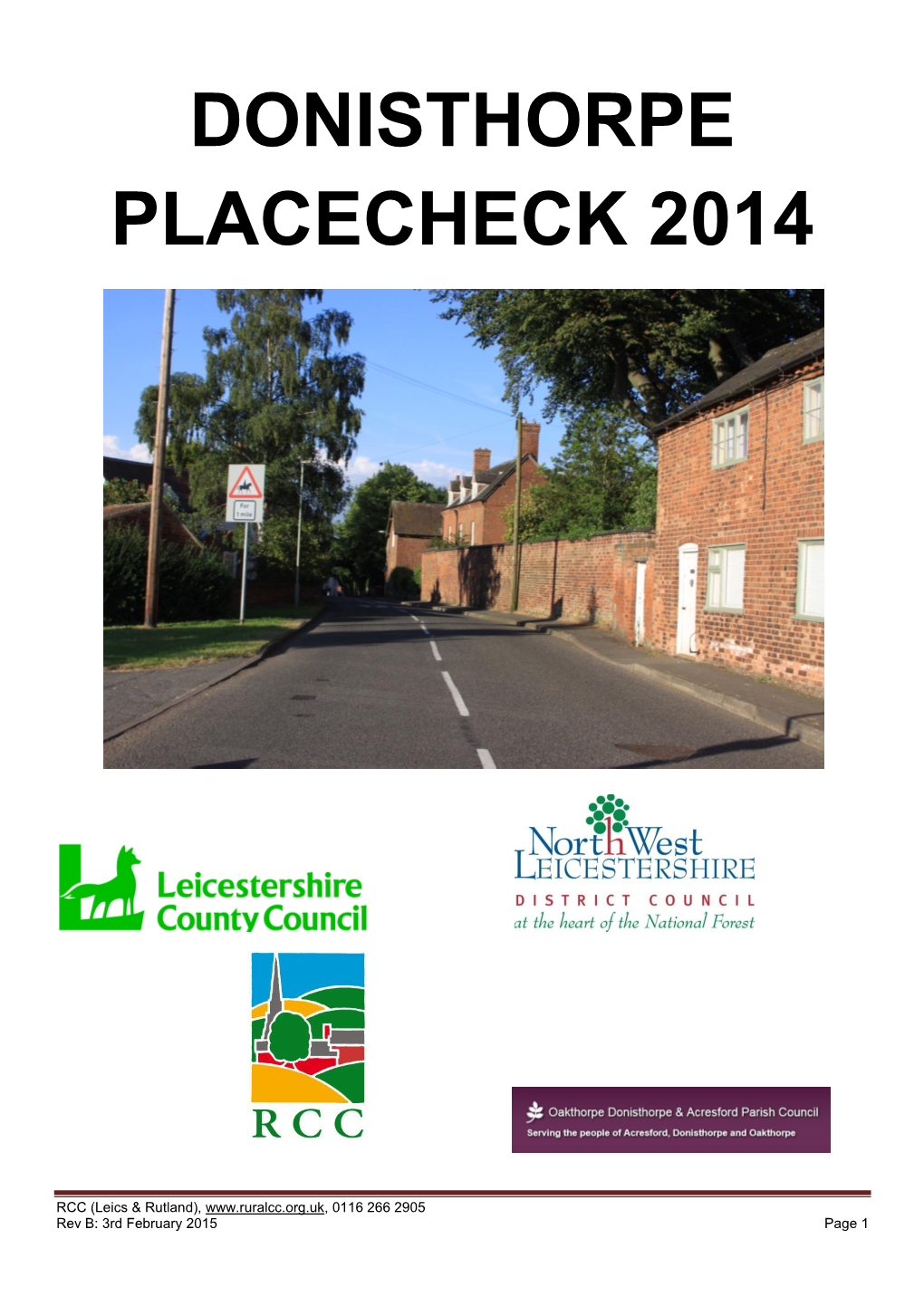 Donisthorpe Placecheck 2014
