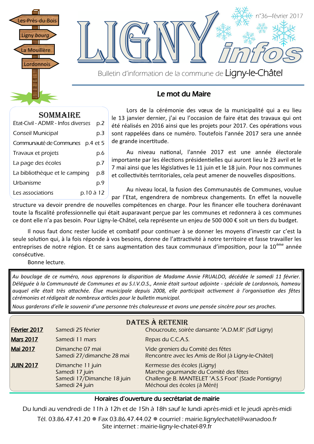 Bulletin Février 2017