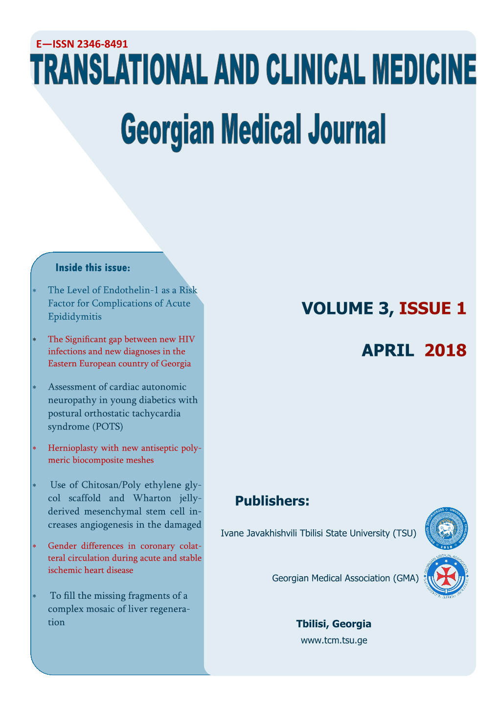 Volume 3, Issue 1 April 2018