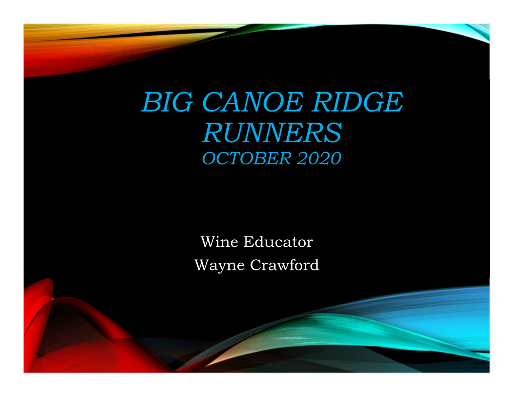 Big Canoe Ridge Runners October 2020