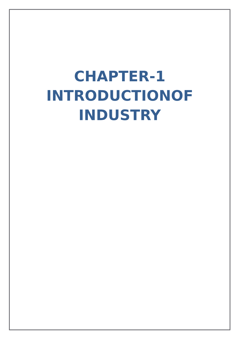 Chapter-1 Introductionof Industry 1