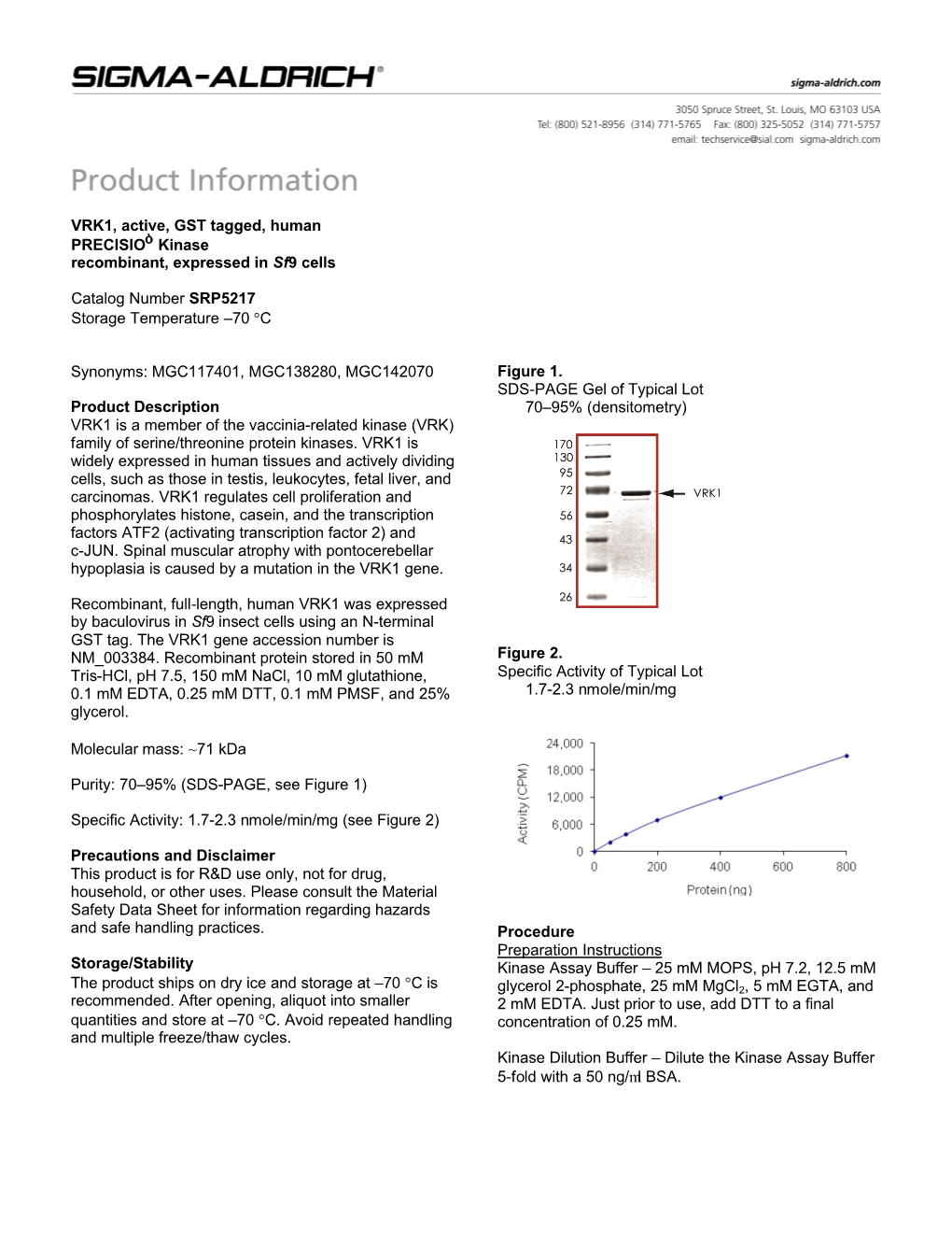 VRK1, Active (SRP5217)