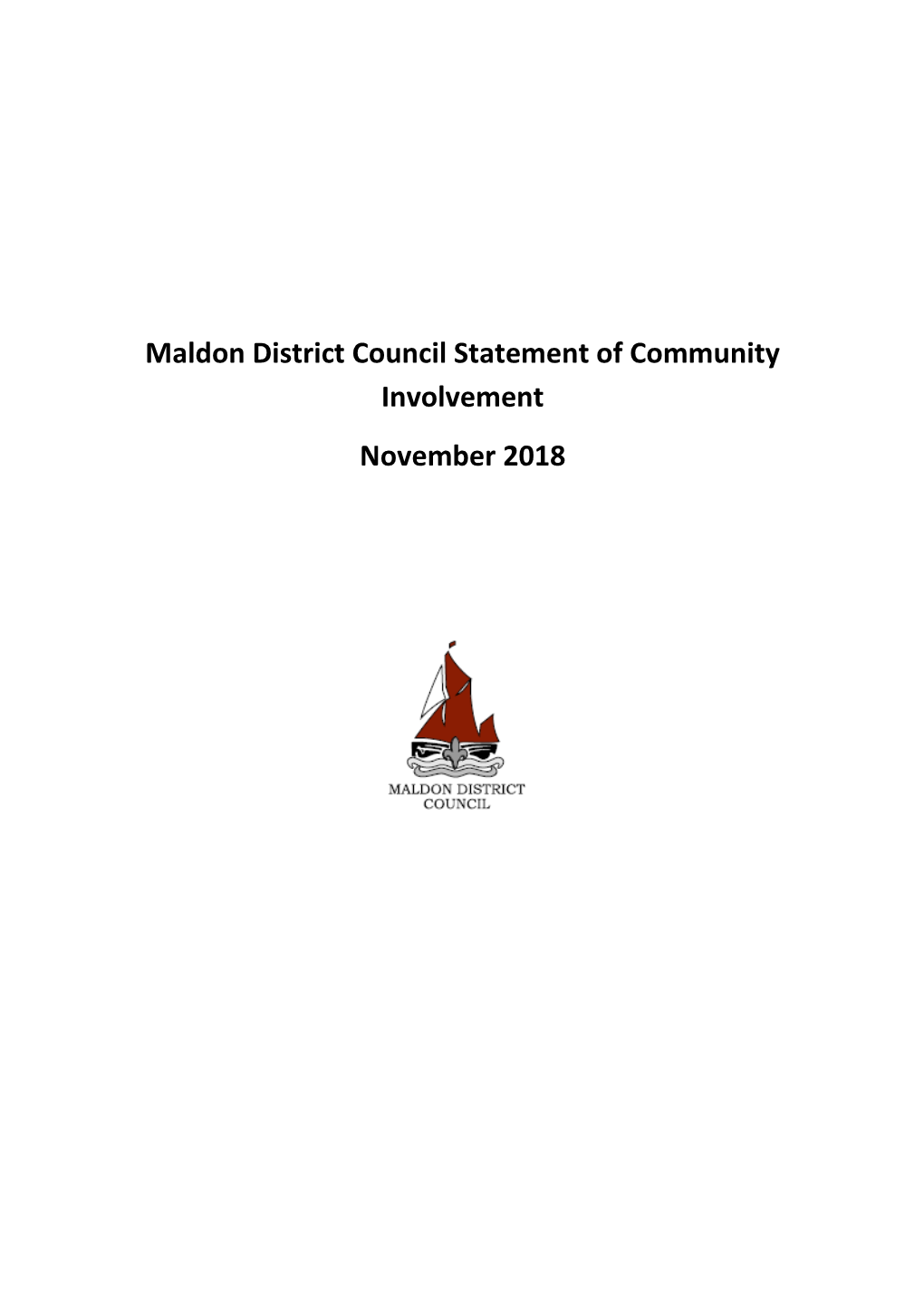 Maldon District Council Statement of Community Involvement November 2018