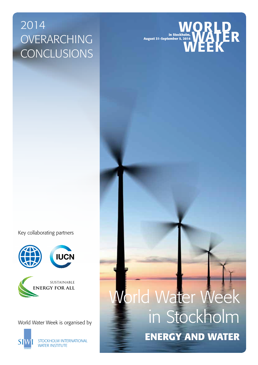 World Water Week in Stockholm