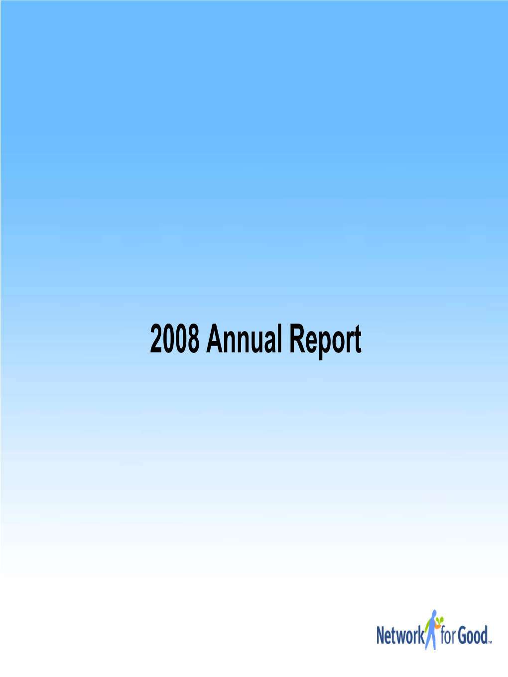 2008 Annual Report Table of Contents