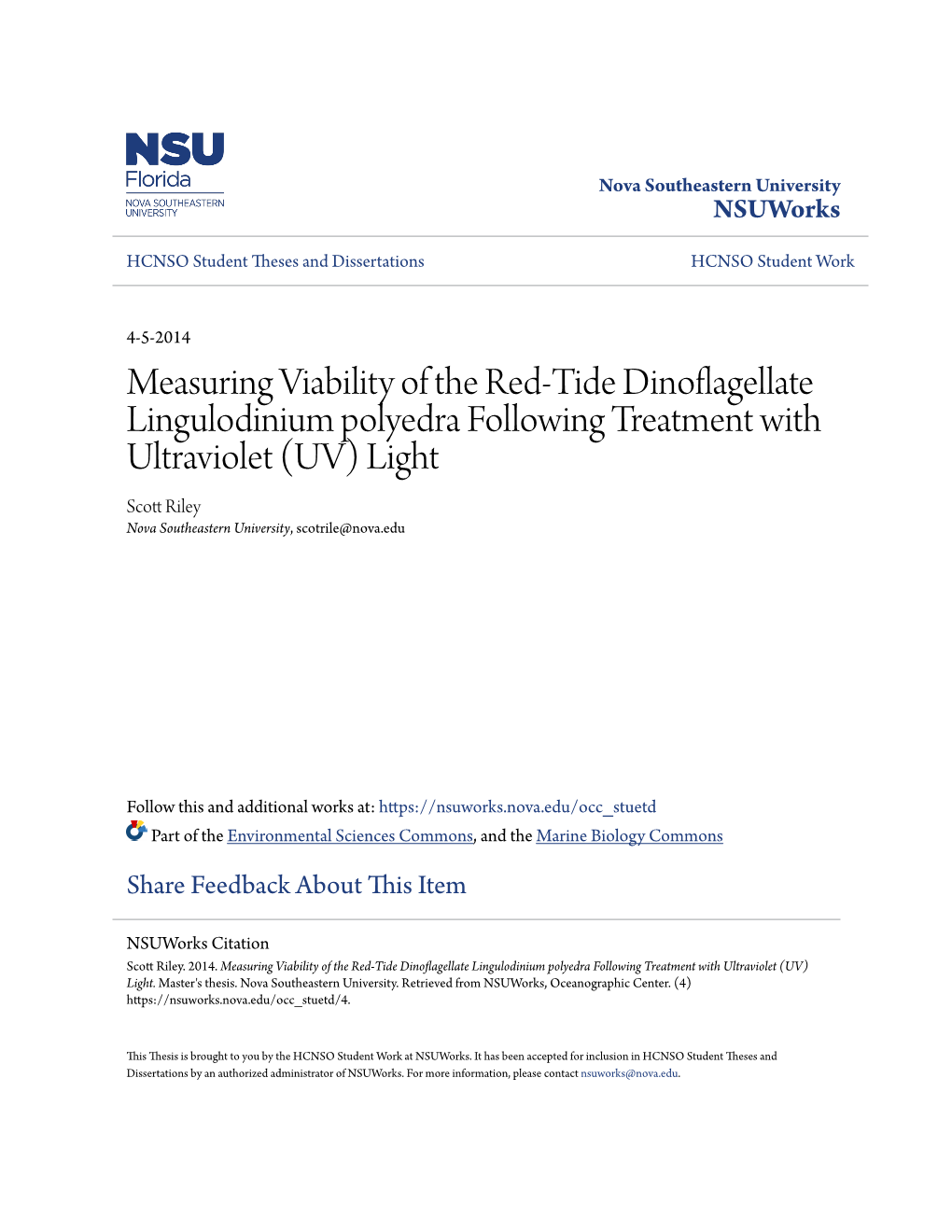 Measuring Viability of the Red-Tide Dinoflagellate