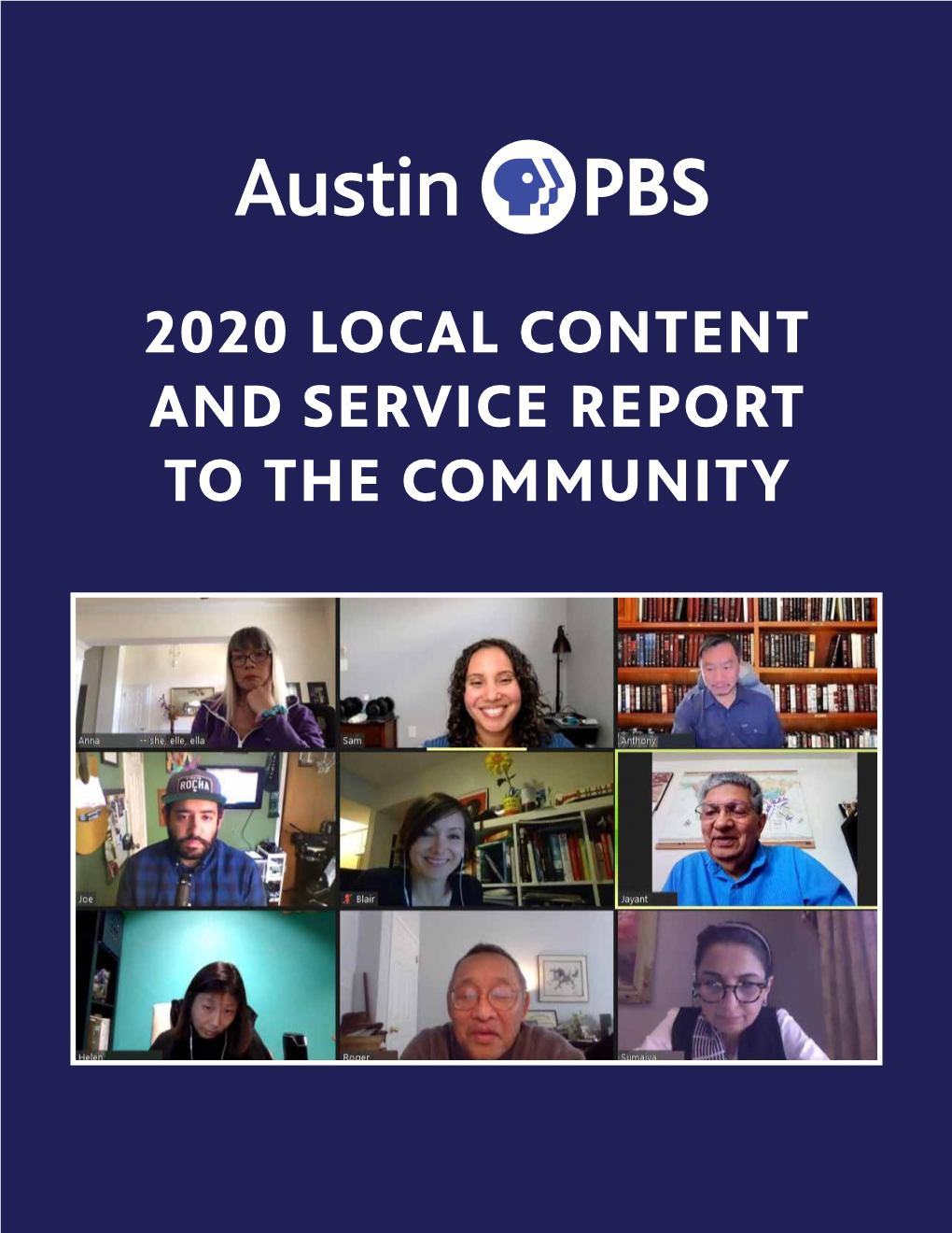 2020 Austin PBS, KLRU-TV Local Content & Service Report to The